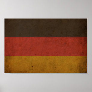 VintageTysklandflagga Poster