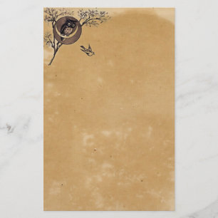 Vintageugglabrevpapper Brevpapper