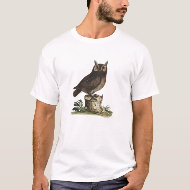 Vintageugglateckning Tee (Framsida)