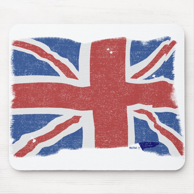 VintageUK-flagga 2 Mousepad Musmatta (Framsidan)