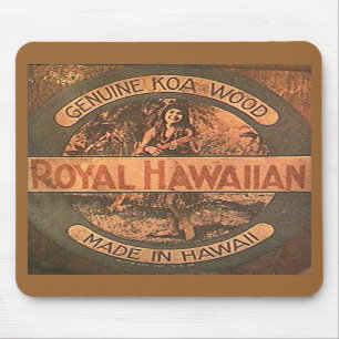 VintageUkuleleetikett Mousepad Musmatta