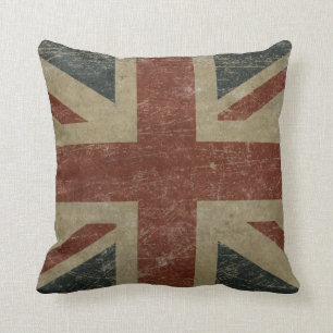 VintageUnited Kingdom flagga Kudde