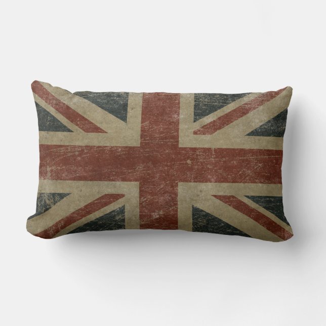 VintageUnited Kingdom flagga Lumbarkudde (Framsida)