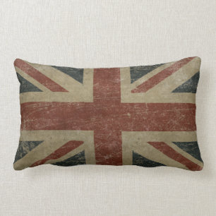 VintageUnited Kingdom flagga Lumbarkudde