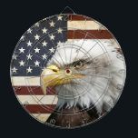 VintageUS-USA flagga med amerikanörnen Piltavla<br><div class="desc">VintageUS-flagga med amerikanörndesignen för en perfekt independence day. 
Behaga kontaktar mig,  om du behöver hjälp eller matchaobjekt.</div>