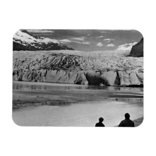 VintageUSA Alaska Mendenhall glaciär Juneau 1970 Magnet