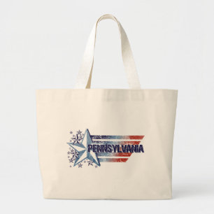 VintageUSA flagga med stjärnan - Pennsylvania Jumbo Tygkasse
