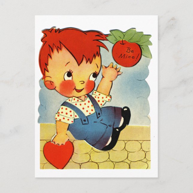 Vintagevalentin Helg Vykort (Framsida)