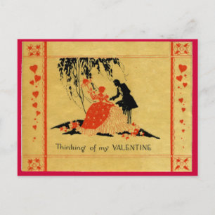 Vintagevalentin Helg Vykort