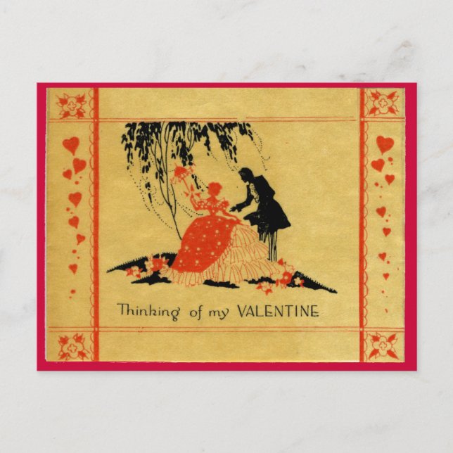 Vintagevalentin Helg Vykort (Framsida)