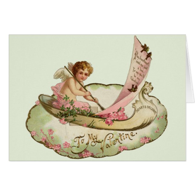 VINTAGEVALENTIN KORT FÖR DAG (Framsidan Horizontal)