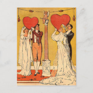 Vintagevalentines Helg Vykort