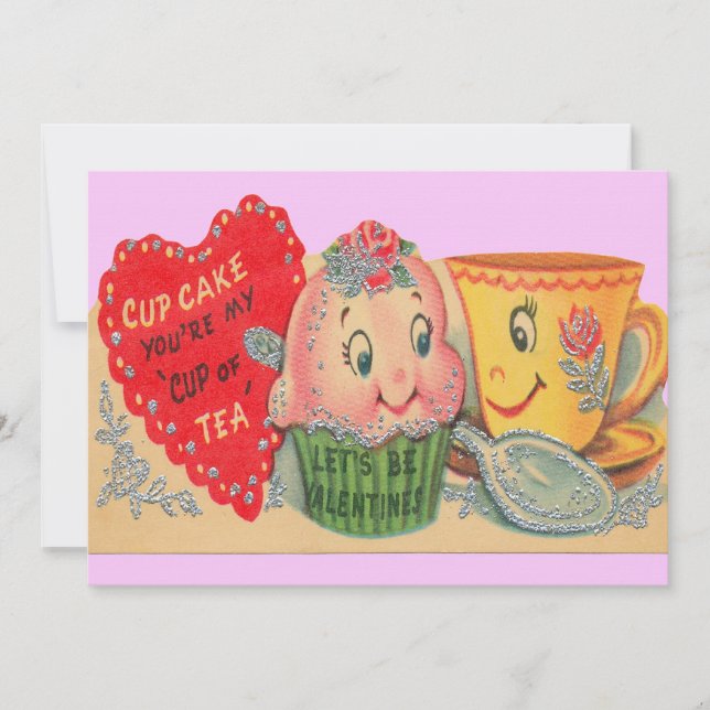 Vintagevalentininbjudningar Inbjudningar (Framsida)