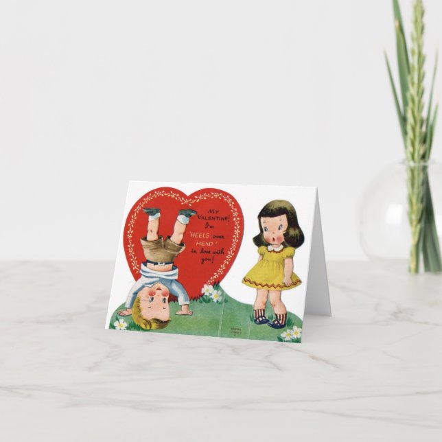 vintagevalentinkort helgkort (Framsida)