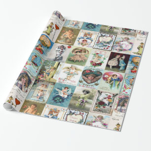 Vintagevalentinkort Presentpapper