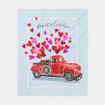 Vintagevalentinlastbilen tillfogar namn