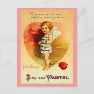 Vintagevalentinvykort Helg Vykort