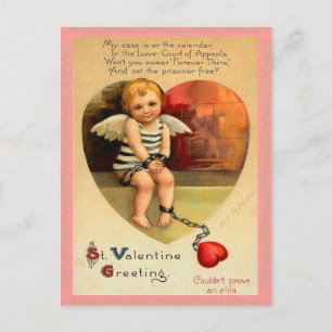 Vintagevalentinvykort Helg Vykort
