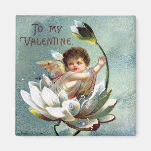 Vintagevalentinvykort Magnet