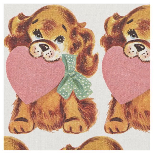 Vintagevalp Tyg (Närbild)