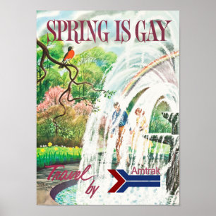 Vintagevåren reser affischen poster