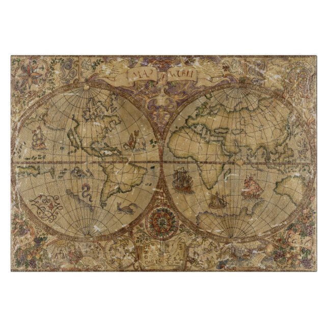 Vintagevärldskarta (Framsidan)