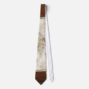 Vintagevärldskarta och verktyg slips