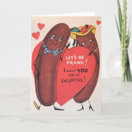 Vintagevarmkorvvalentin kort för hälsning för dag