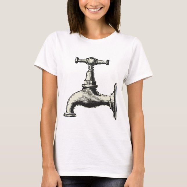 Vintagevattenkran T-shirt (Framsida)