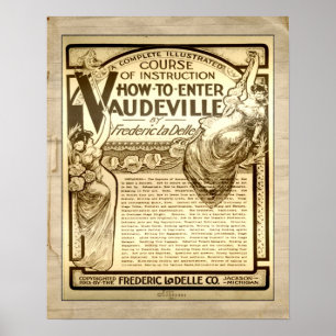 VintageVaudevilleanvisning jagar advertizing Poster