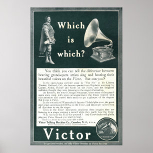 VintageVictorannons från 1908 Poster