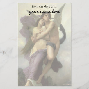 VintageVictorianängel, Ravishment vid Bouguereau Brevpapper