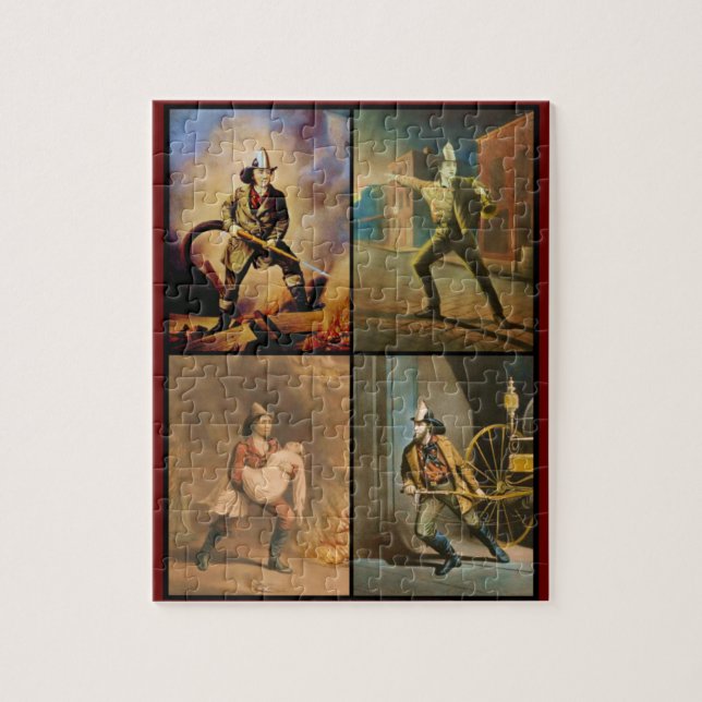 VintageVictorianbrandmän Pussel (Vertikal)