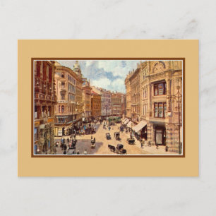 VintageVictoriankonst Wien Graben Vykort