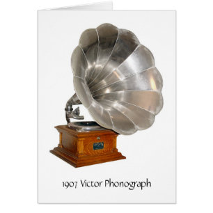 VintageVictorPhonograph 1907, Hälsningskort