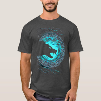 VintageVikings celtic mythology fenrir Varg av lif T Shirt