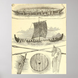 VintageVikings konstverk och illustrationer Poster