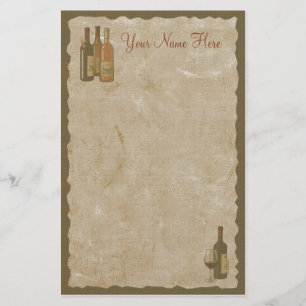 Vintagevin buteljerar brevpapper