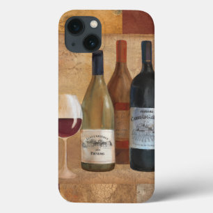 Vintagevinflaskor och vinexponeringsglas