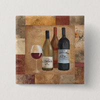 Vintagevinflaskor och vinexponeringsglas