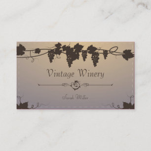 Vintagevinodlingvisitkort - druvaVinevin Visitkort