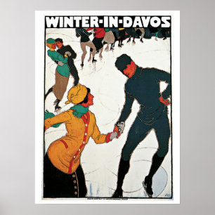 Vintagevintern i Davos reser annonsen Poster
