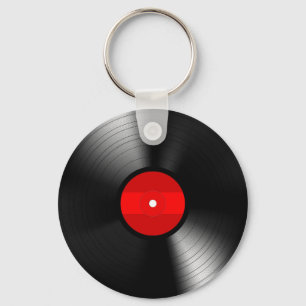 Vintagevinylrekord Keychain Nyckelring
