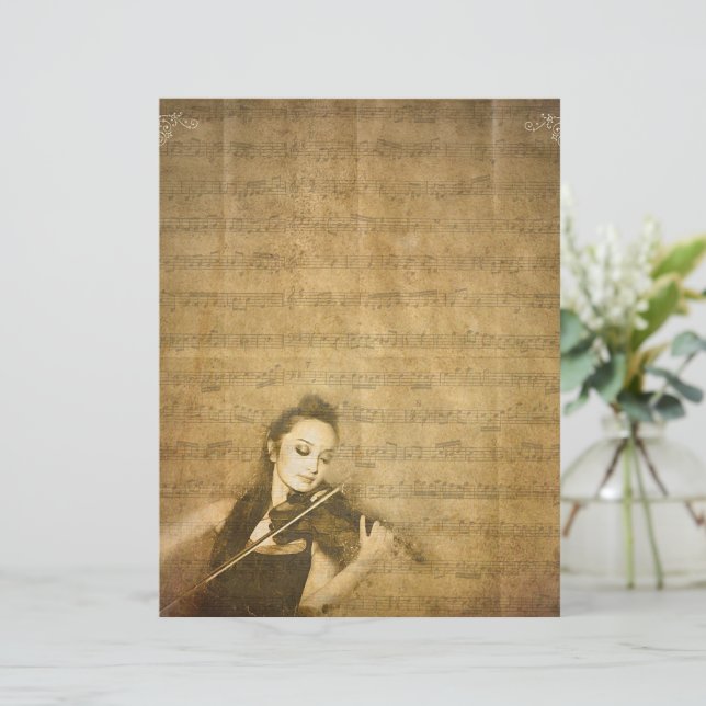 Vintageviolinist (Stående Fram)