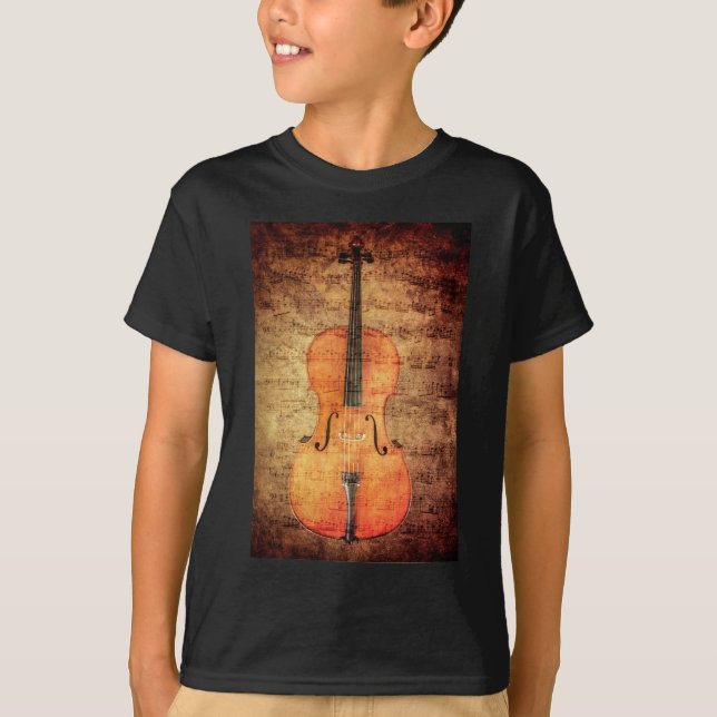 Vintagevioloncell T-shirt (Framsida)