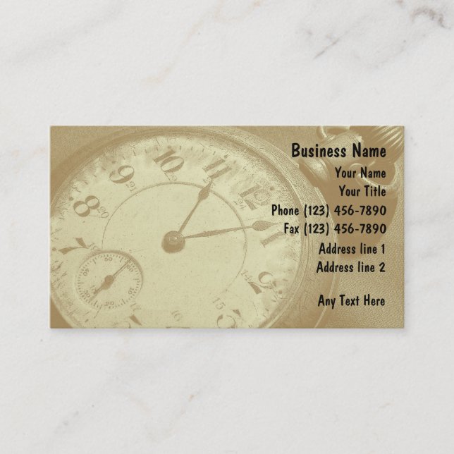 Vintagevisitkortar Visitkort (Framsida)