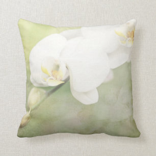 VintagevitOrchid Kudde