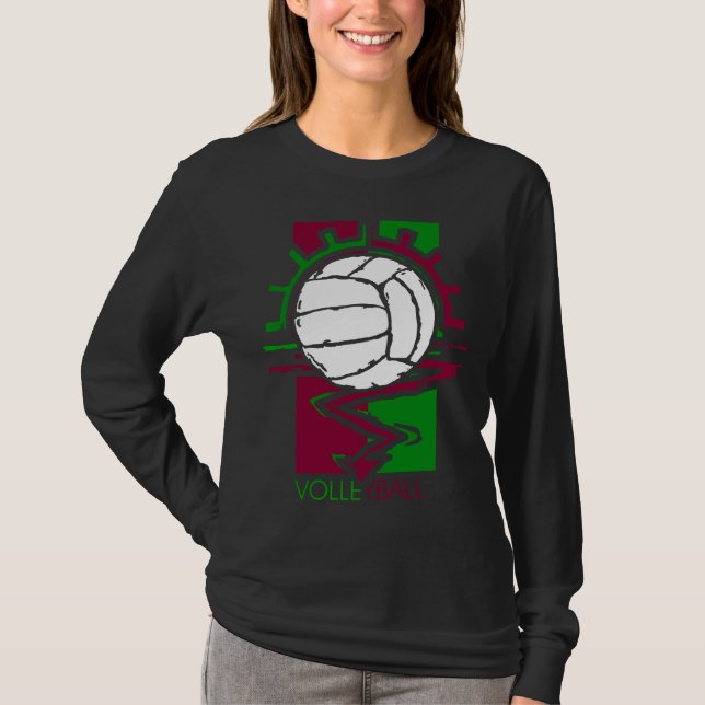 Vintagevolleyboll T-shirt (Framsida)