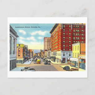 Vintagevy över Scranton, Pennsylvania, Vykort