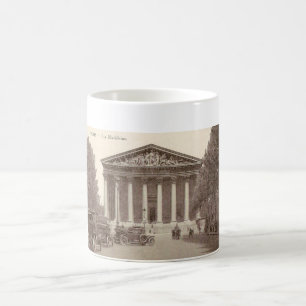 Vintagevykort av La Madeleine Paris Kaffemugg